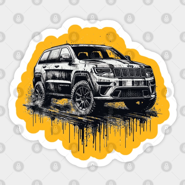 Jeep Grand Cherokee Sticker by Vehicles-Art